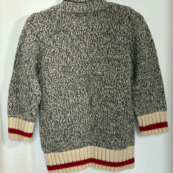 Roots Cabin Knit Sweater – Gray Marled Pullover – Toddler 18-24 Months - Picture 4 of 7
